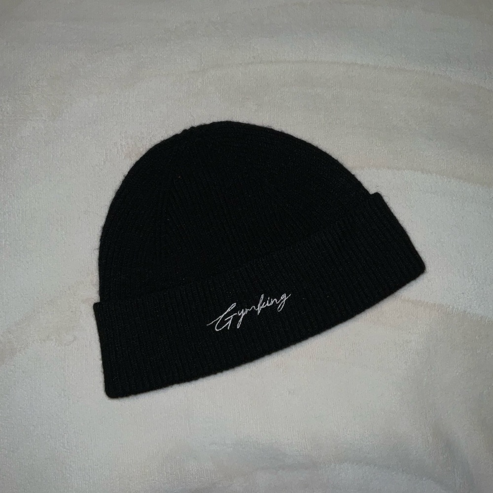 Black Beanie by Gym King